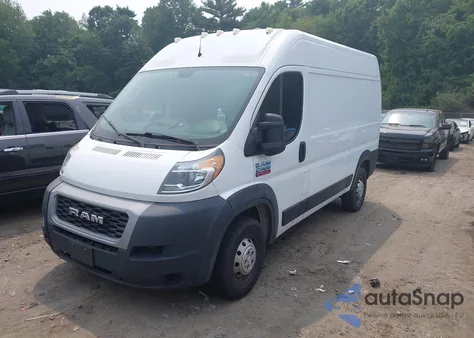 2019 Ram Promaster 2500 High Roof 136 Wb z USA, uszkodzony, nr VIN 3C6TRVCG5KE550921
